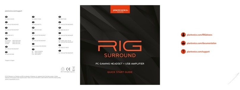 Plantronics RIG Surround User manual
