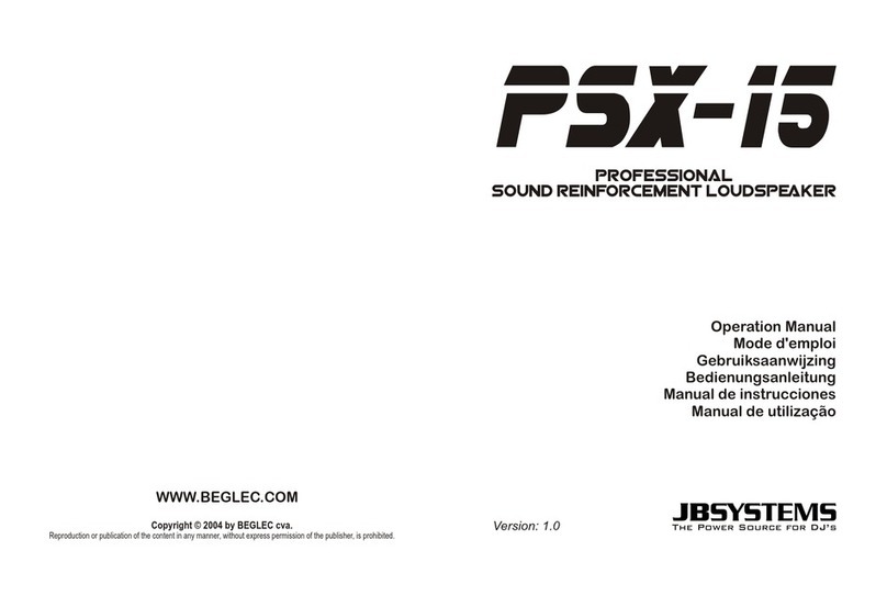 JB Systems PSX-15 User manual JB Systems PSX-15 User manual
