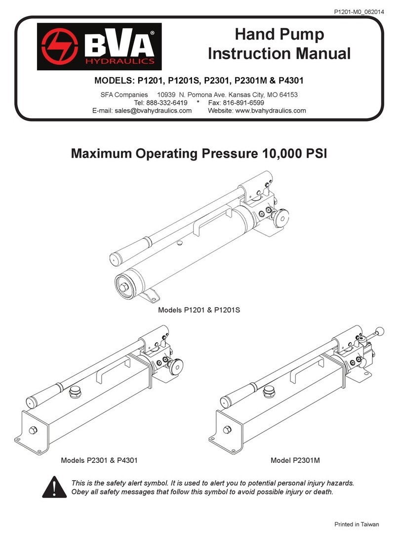 BVA P1201 instruction manual