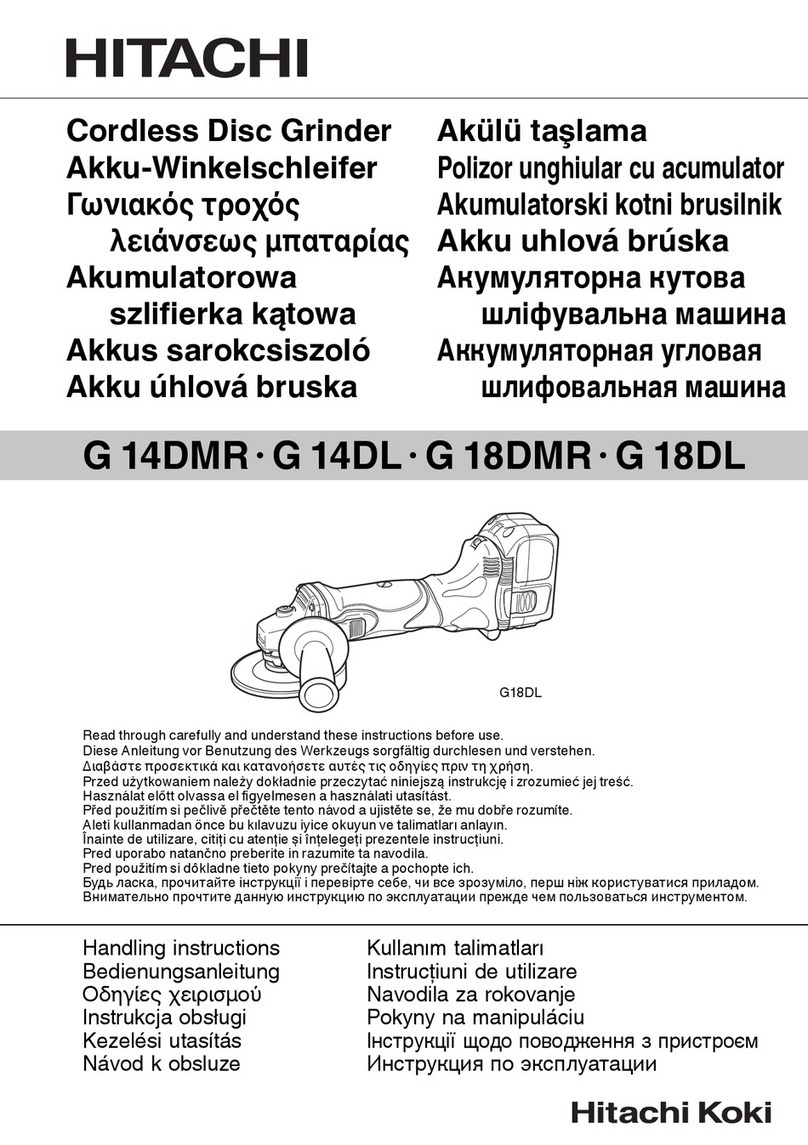 Hitachi G 14DMR User manual