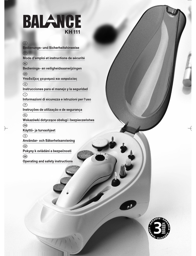 Balance KH111 Operating and safety instructions Balance KH111 Operating and safety instructions