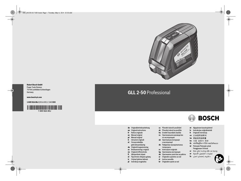 Bosch GLL 2-50 Professional User manual