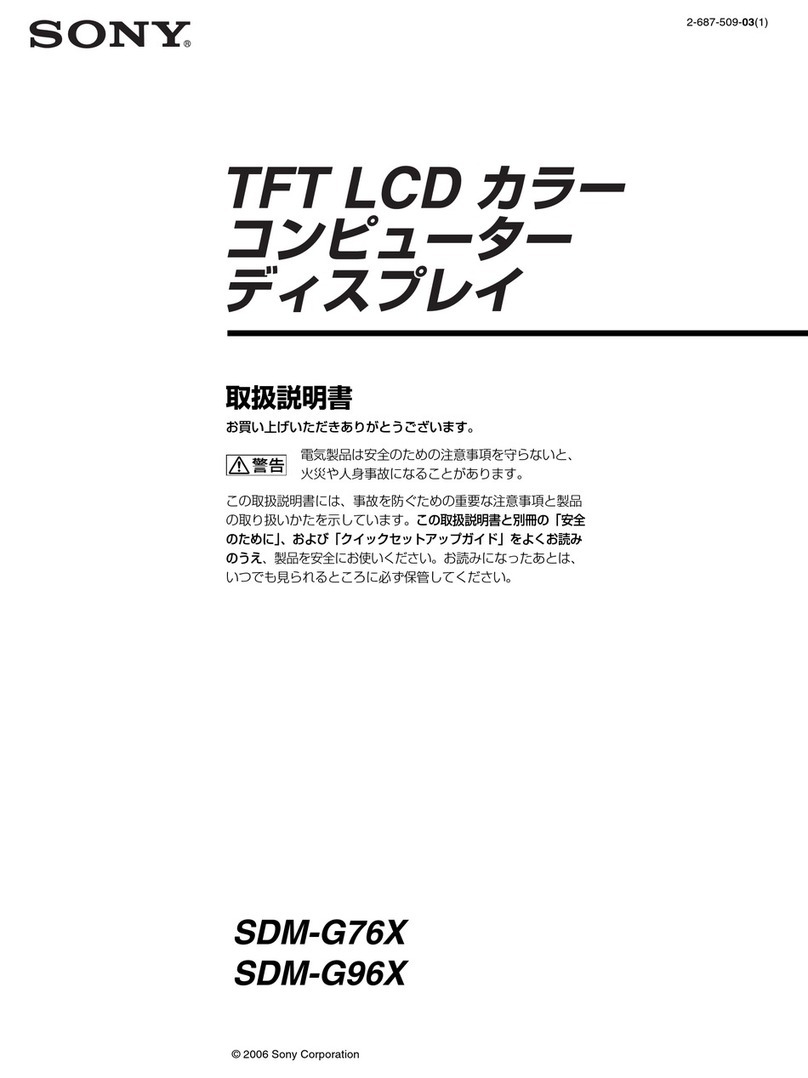 Sony SDM-G76X User manual