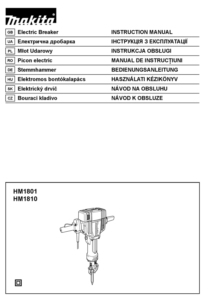 Makita HM1801 User manual
