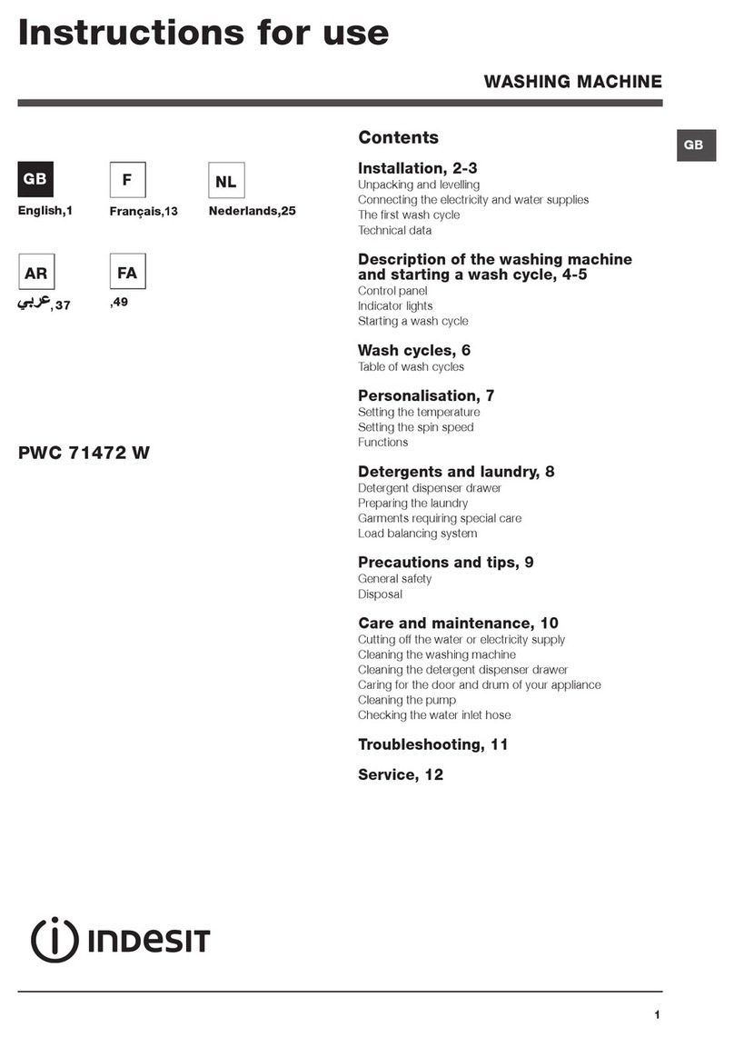 Indesit PWC 71472 W Instructions for use