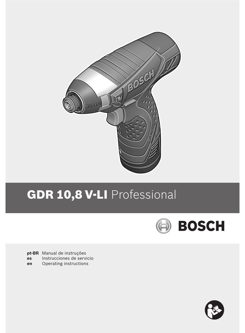 Bosch GDR 10,8-LI Professional operating instructions