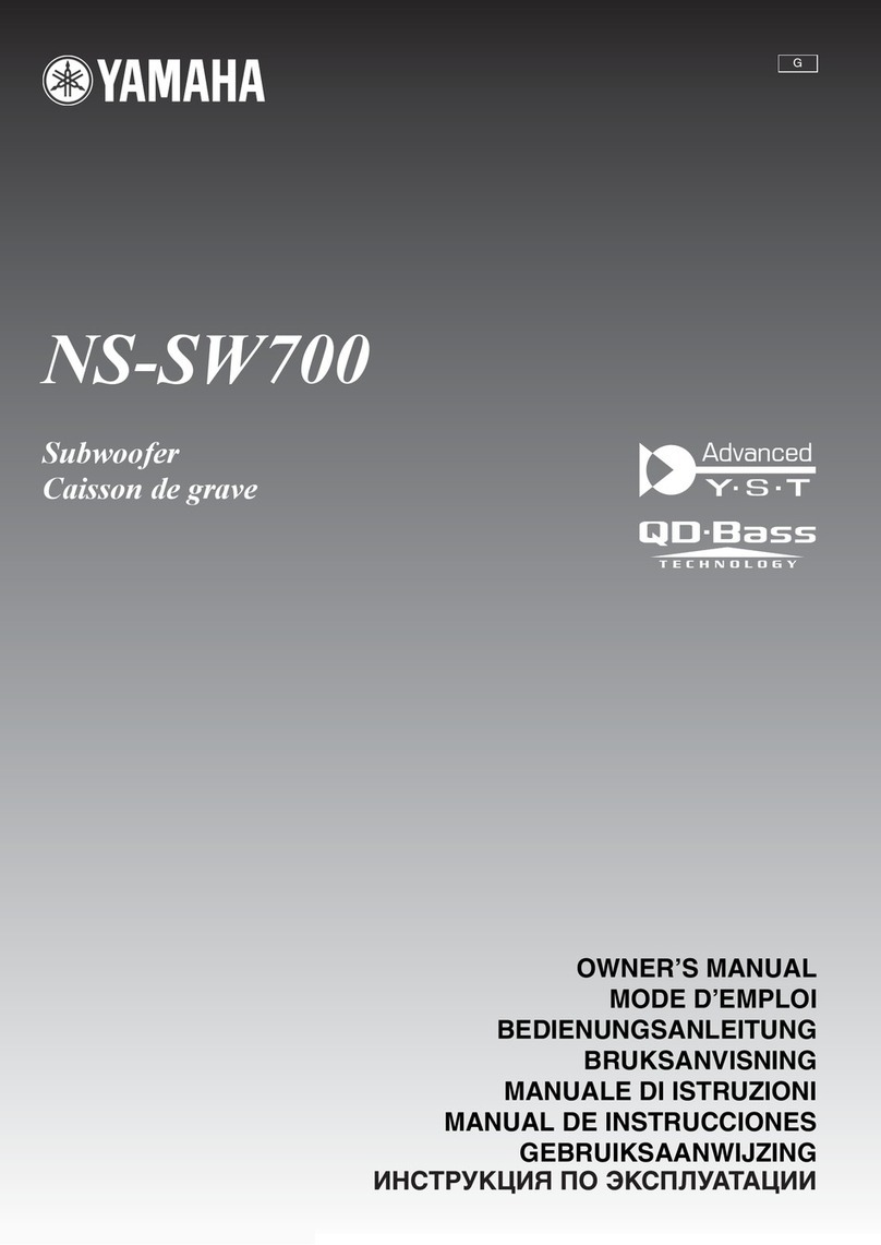 Yamaha NS-SW700 owner's manual