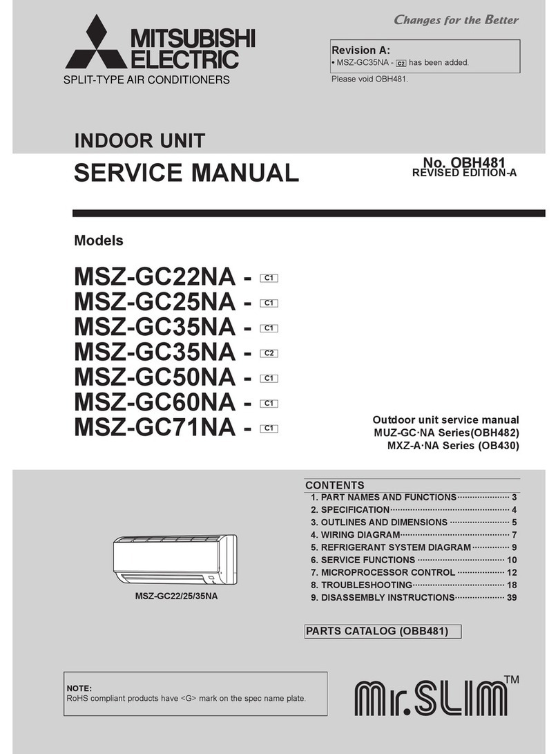 Mitsubishi Electric Mr.Slim MSZ-GC22NA - C1 User manual