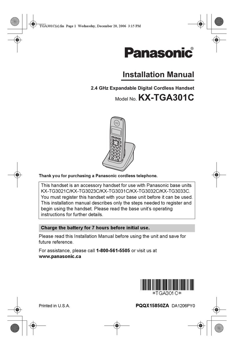Panasonic KX-TGA301C User manual