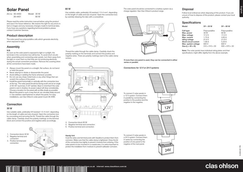 Clas Ohlson 30 W manual