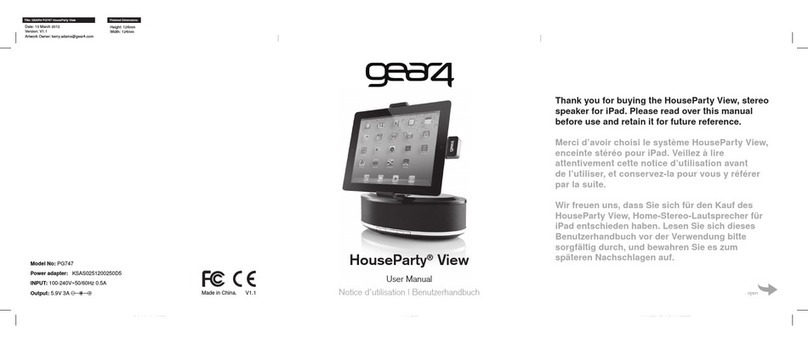 Gear4 HouseParty user manual