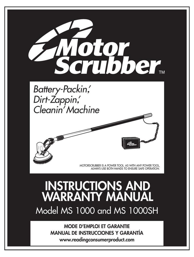 Motor Scrubber MS 1000 instruction manual