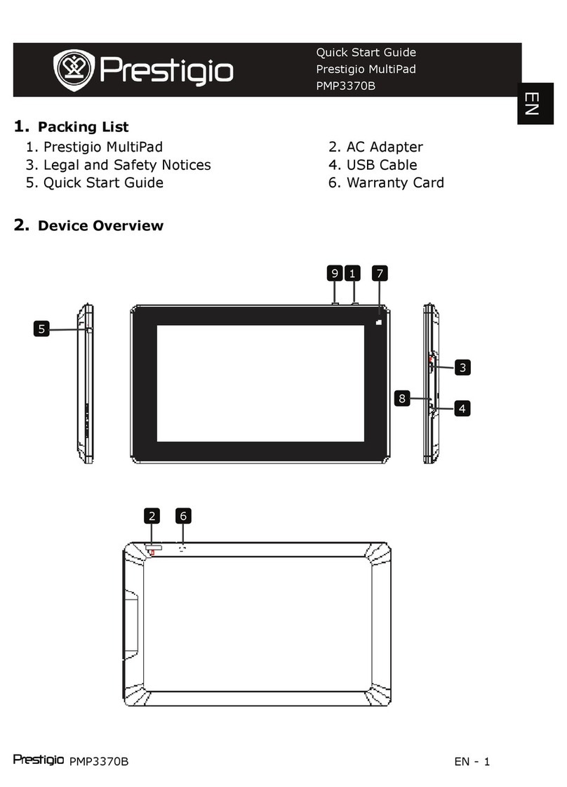 Prestigio PMP3370B User manual Prestigio PMP3370B User manual
