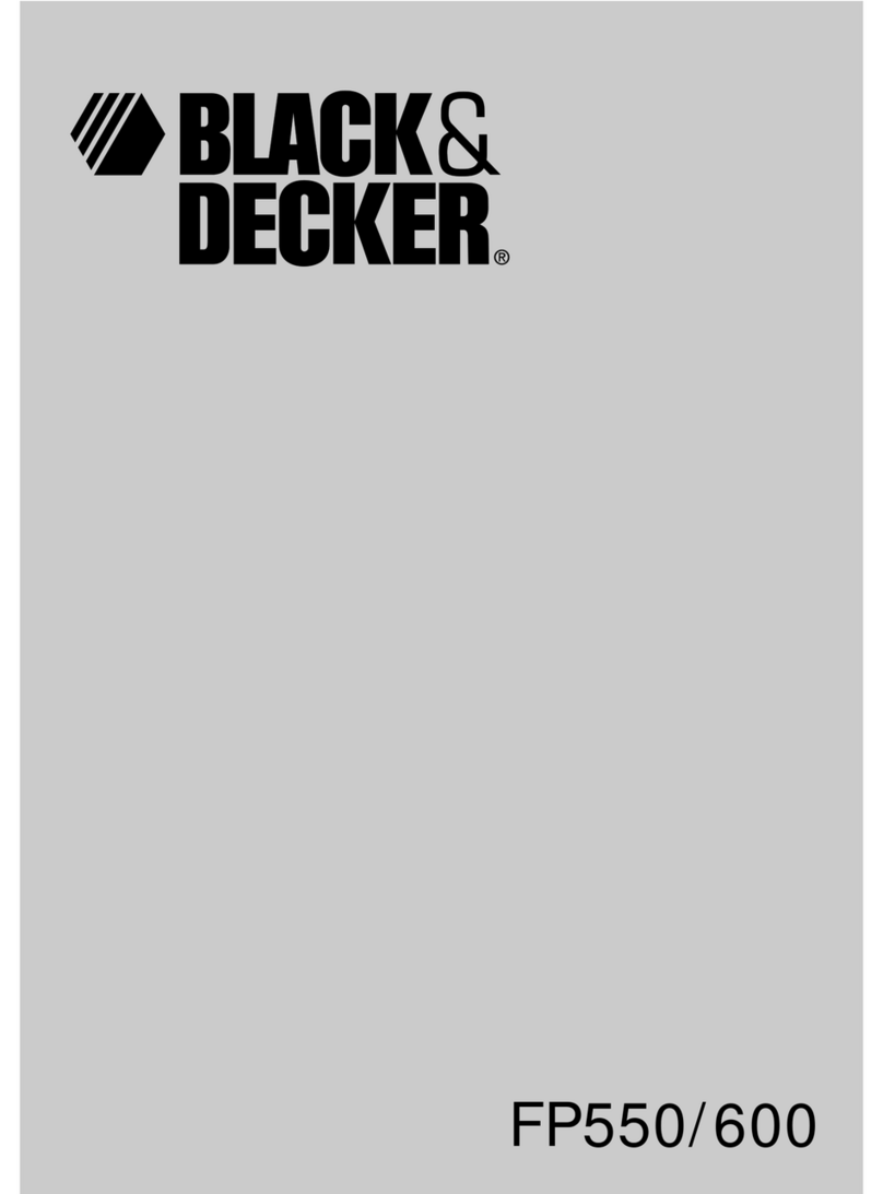Black & Decker FP550 User manual