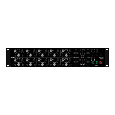 Rane PEQ 55 Operator's manual