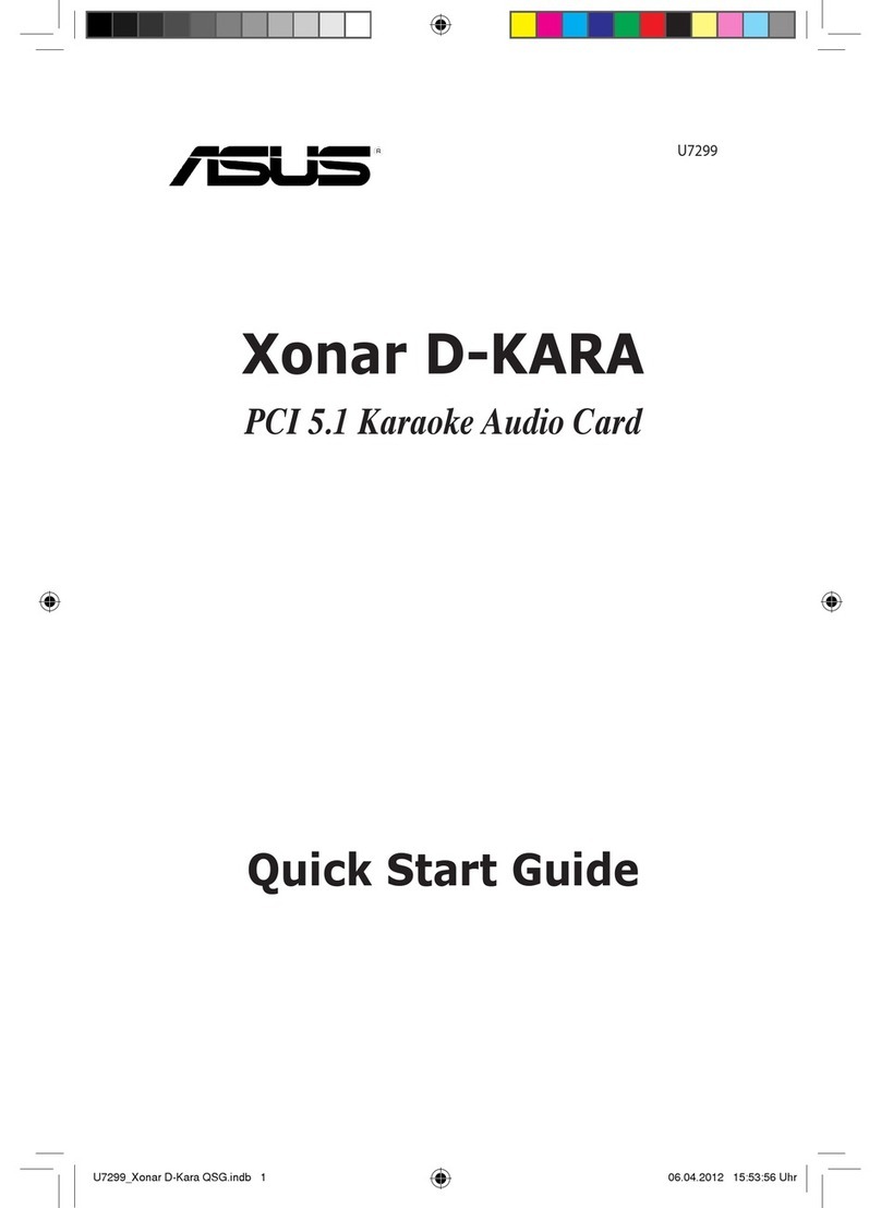 Asus Xonar D-Kara User manual