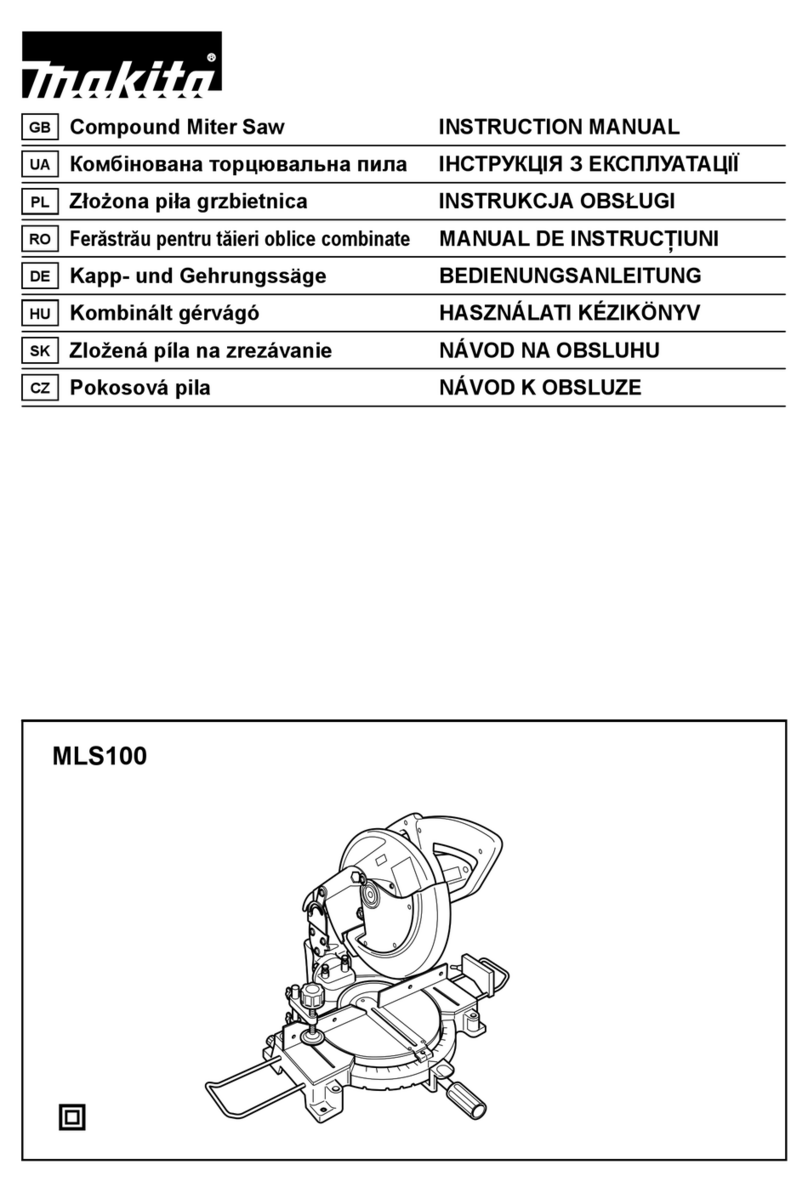 Makita MLS100 User manual Makita MLS100 User manual