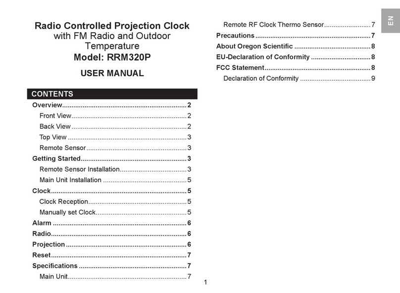 Oregon Scientific RRM320P user manual