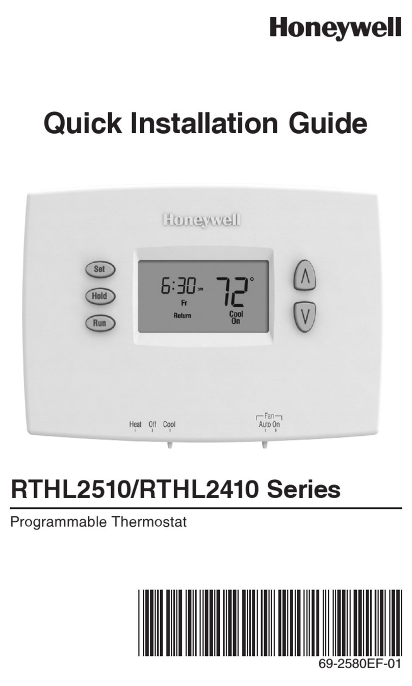 Honeywell RTHL2510 series User manual