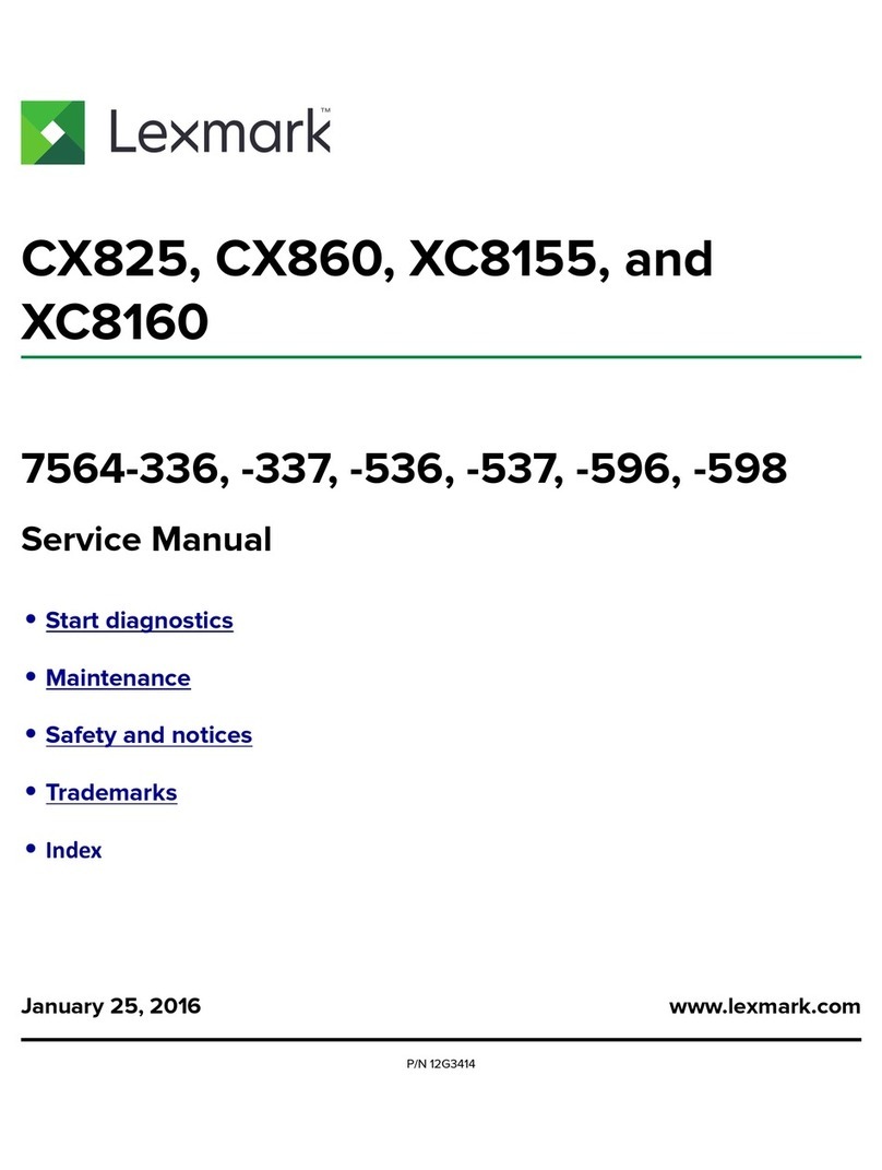 Lexmark CX825 User manual