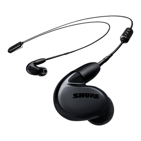 Shure Sound Isolating SE846 User manual