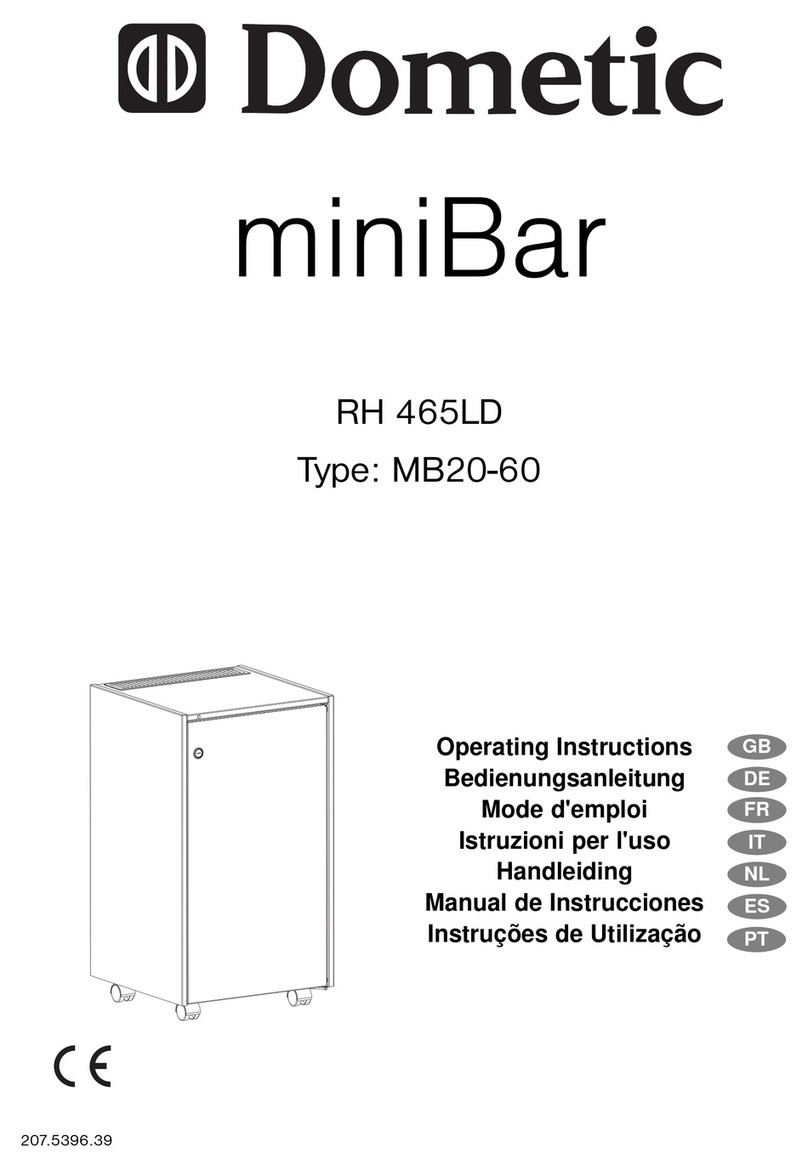 Dometic miniBar RH 465LD operating instructions