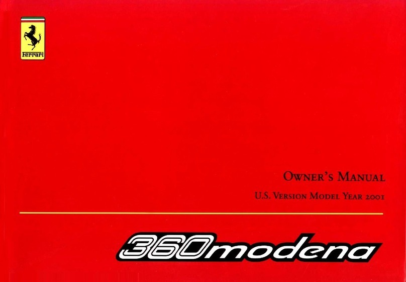 Ferrari 2001 360 Modena owner's manual