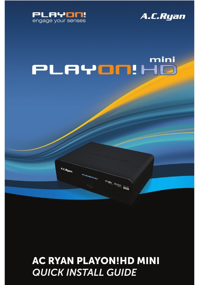 A.C.Ryan Playon!HD Mini Quick install guide