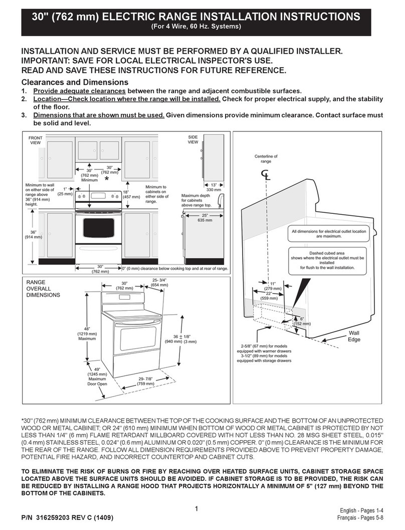 Frigidaire CGLEF379GC User manual