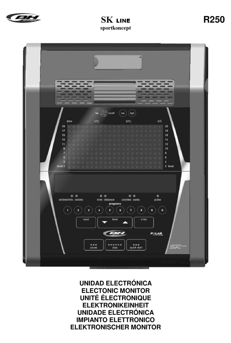 BH FITNESS SK LINE R250 manual