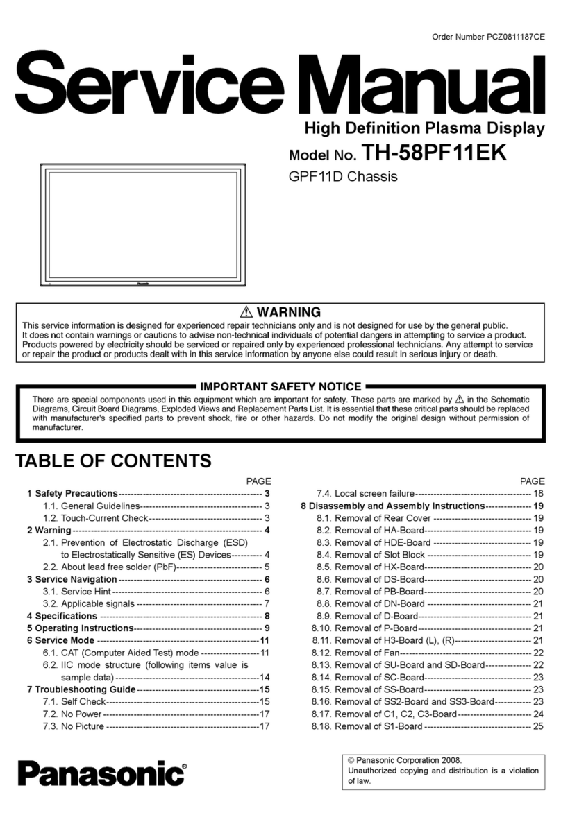 Panasonic TH-58PF11EK User manual