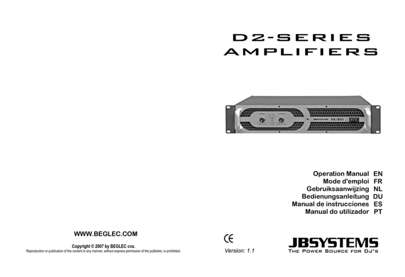 JB Systems D2 Series User manual
