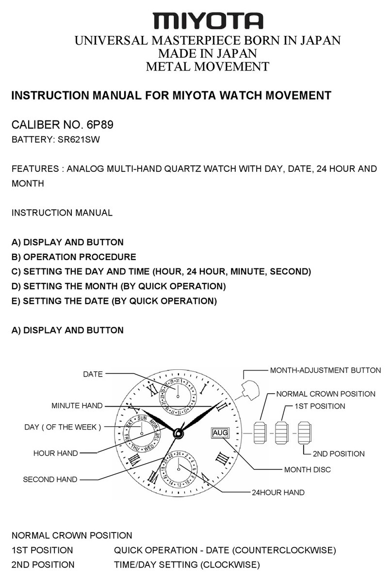 Citizen 6P89 User manual