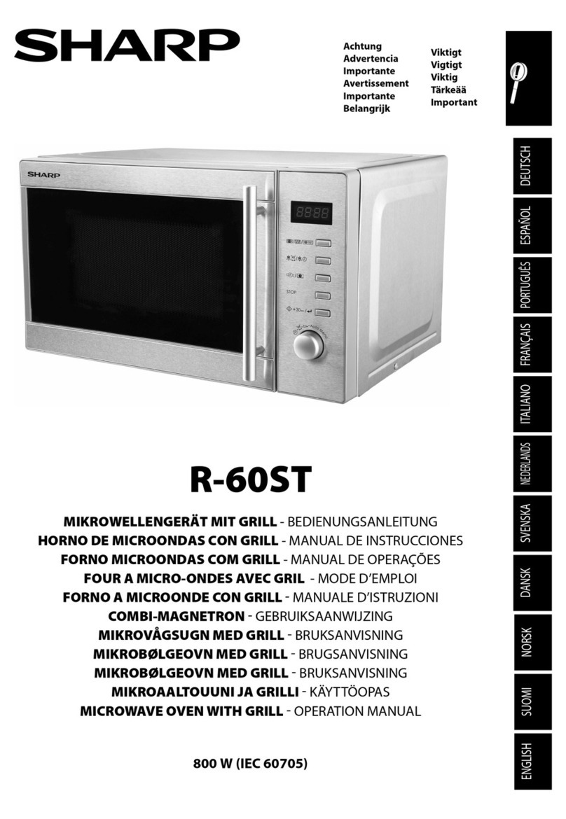 Sharp R-60ST User manual Sharp R-60ST User manual