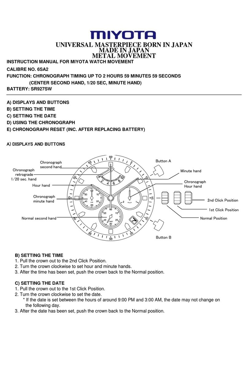 Citizen 6SA2 User manual