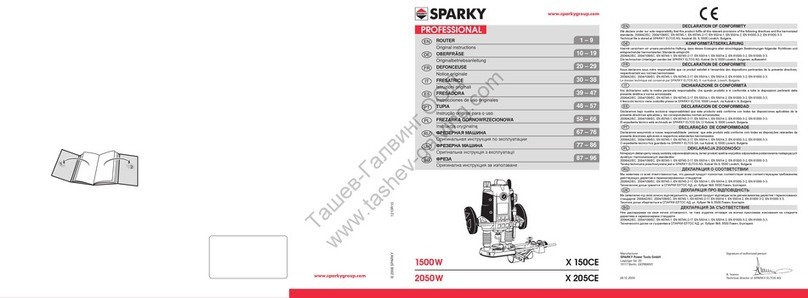 Sparky Group X 150CE Original instructions Sparky Group X 150CE Original instructions