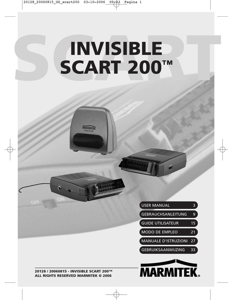 Marmitek Invisible Scart 200 user manual