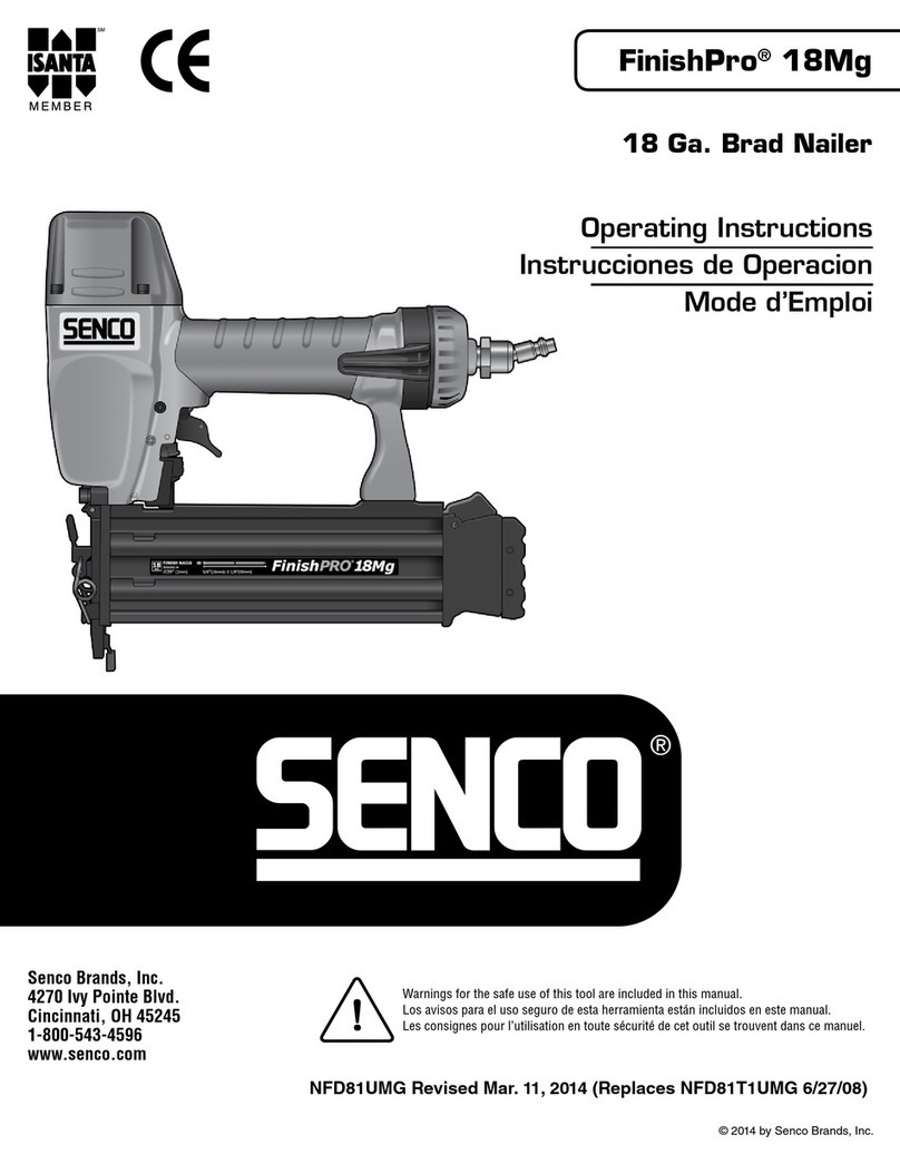 Senco FinishPro 18Mg operating instructions