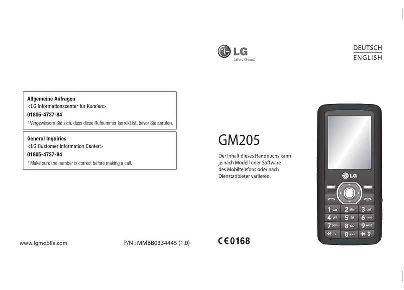 LG GM205 user guide