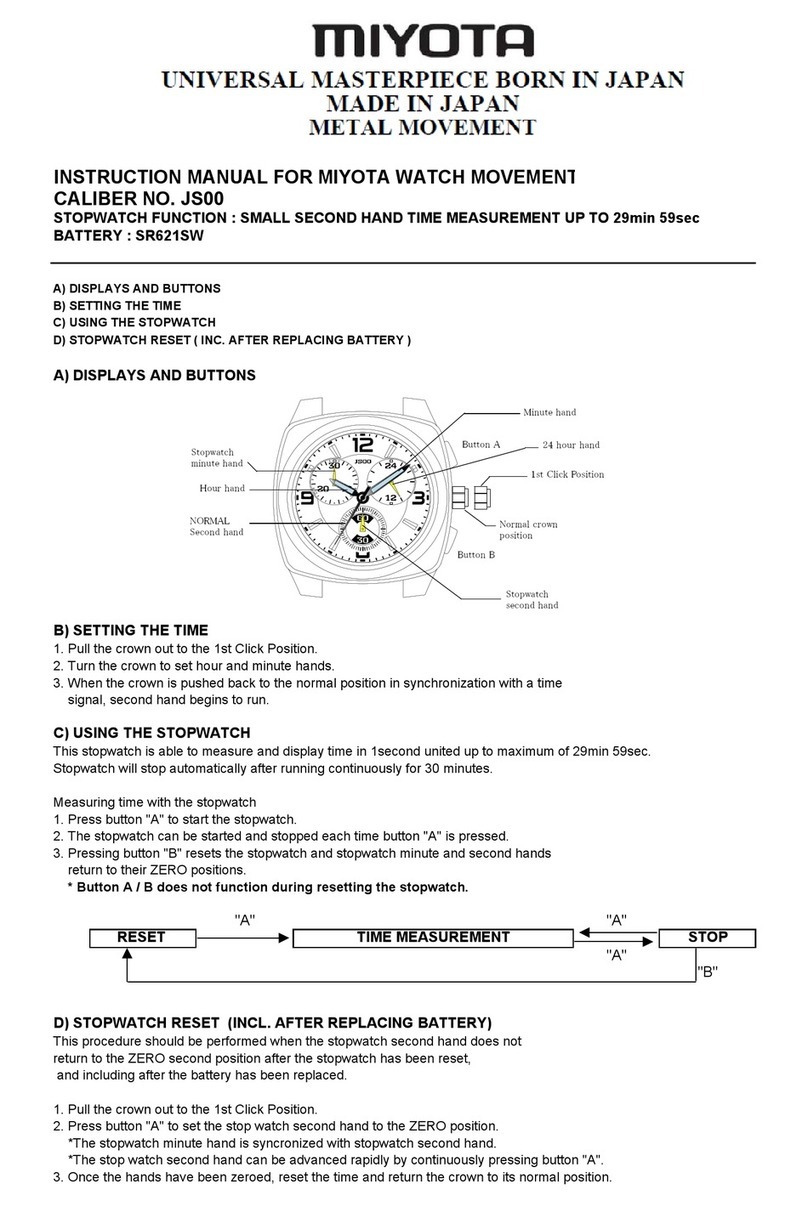 Citizen JS00 User manual