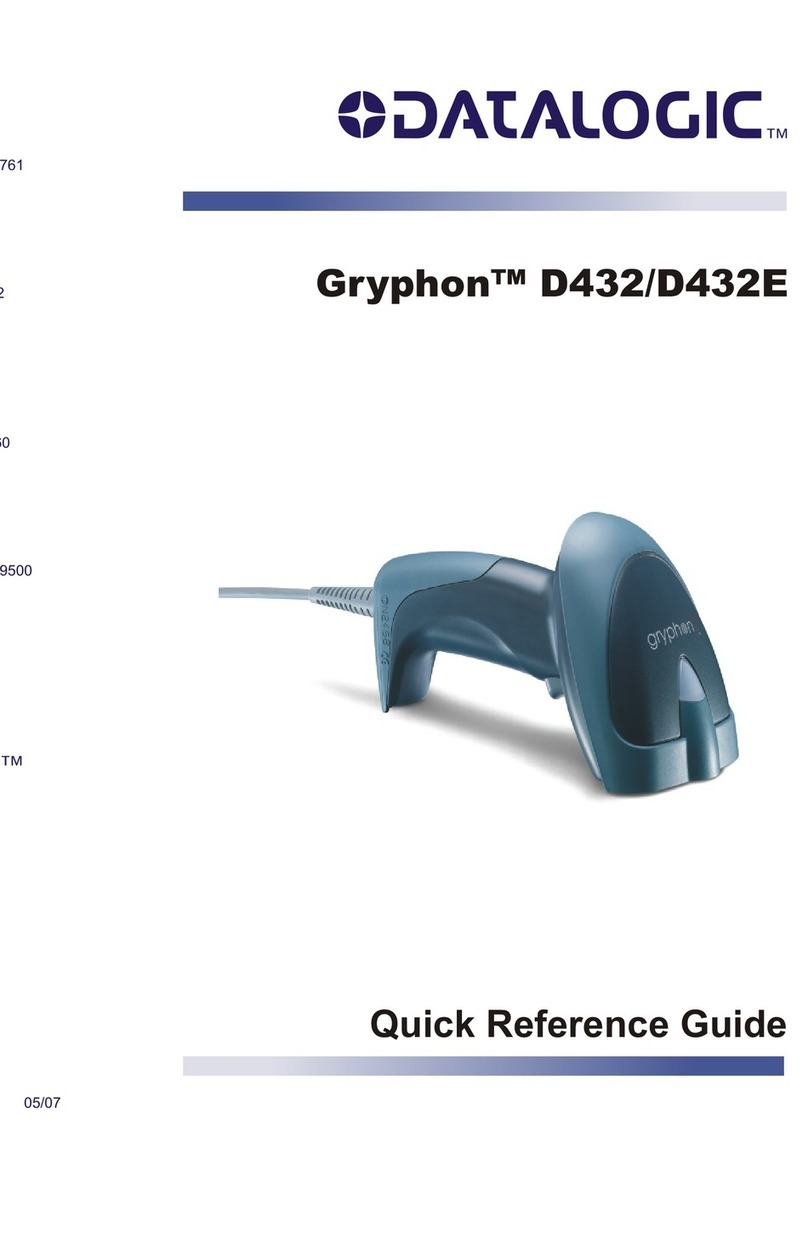 Datalogic Gryphon D432 Quick reference guide