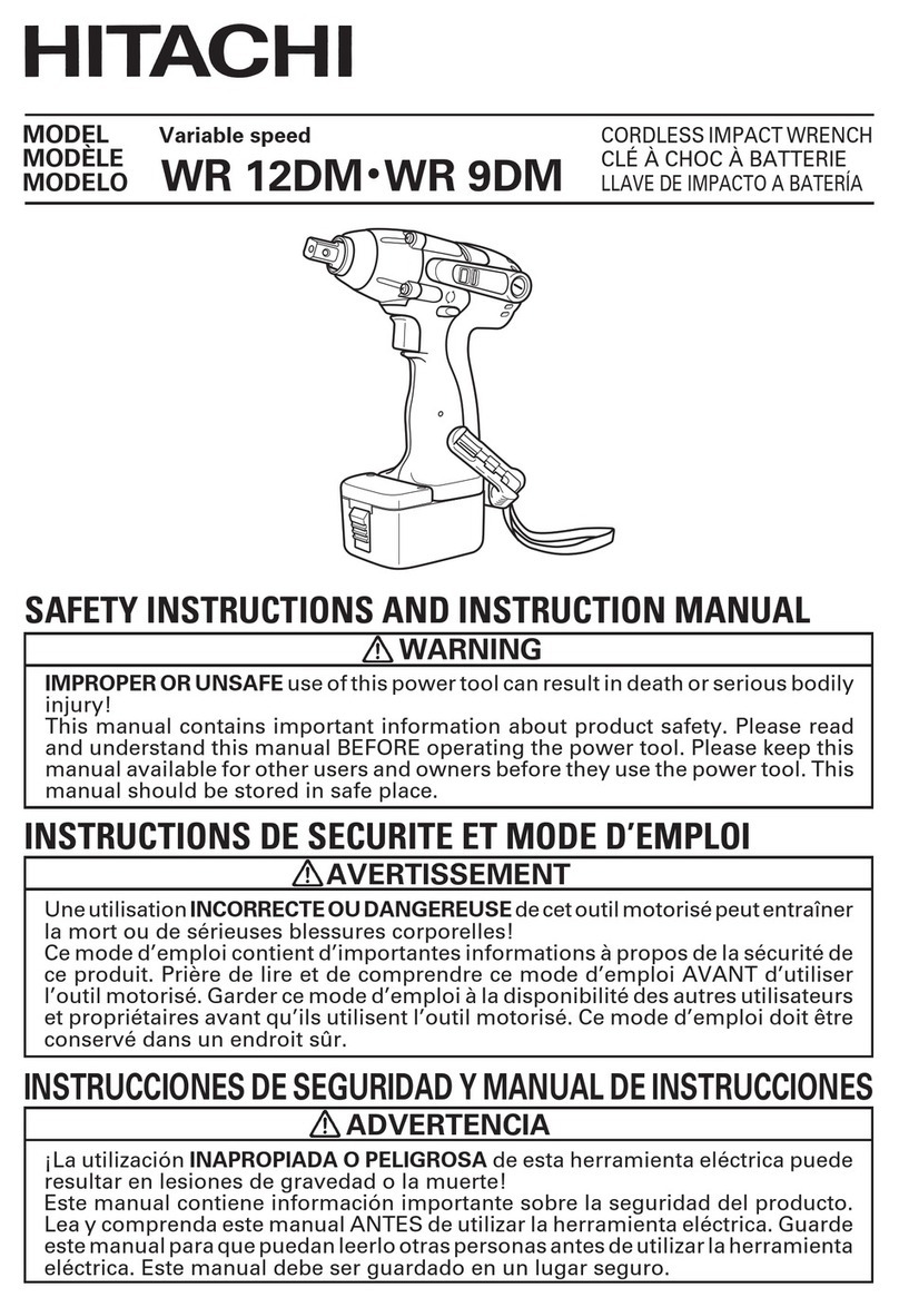 Hitachi WR 12DM Troubleshooting guide