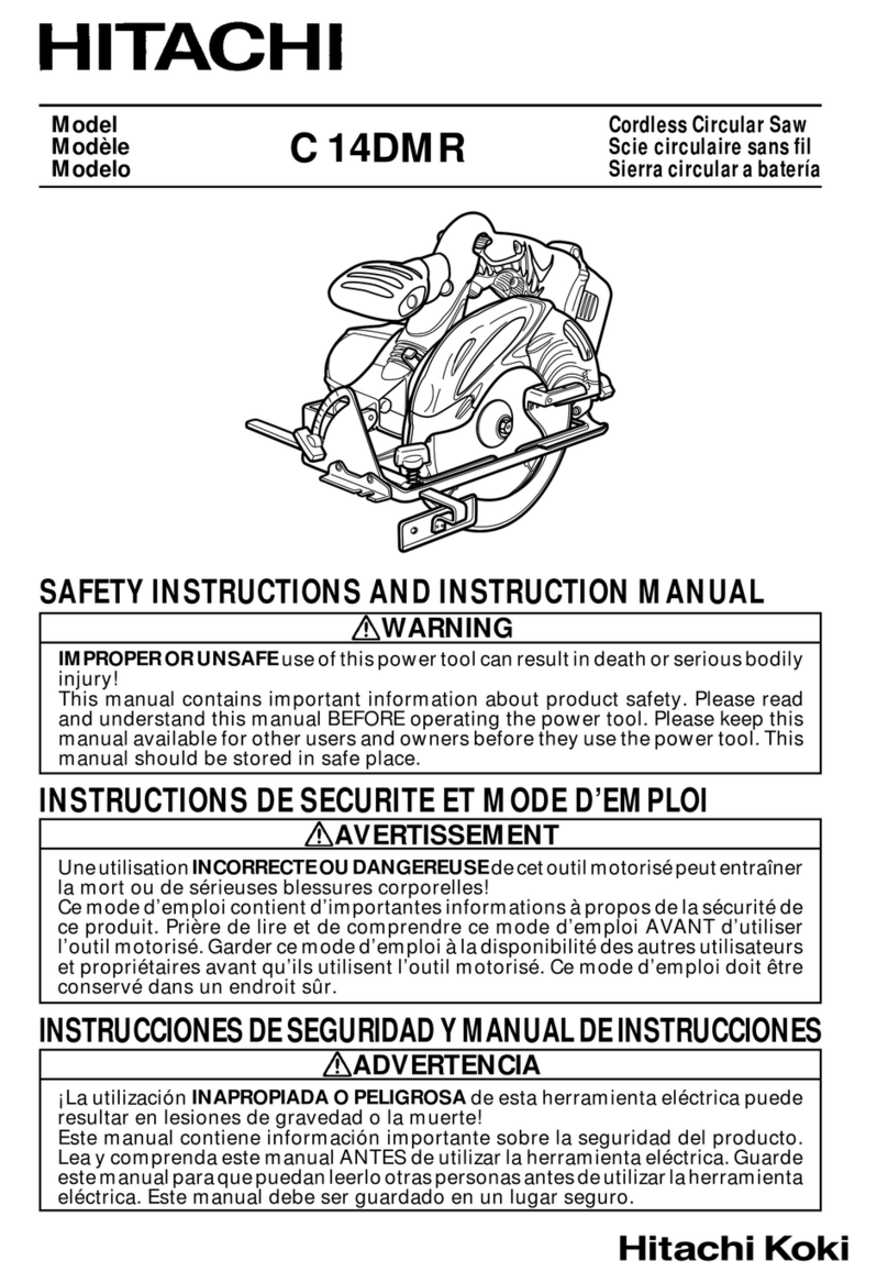 Hitachi C 14DMR Safety instructions and instruction manual