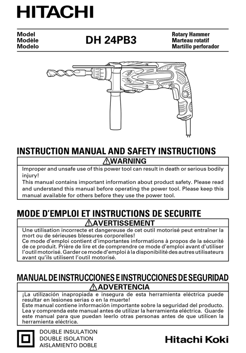 Hitachi DH24PB3 Operator's manual