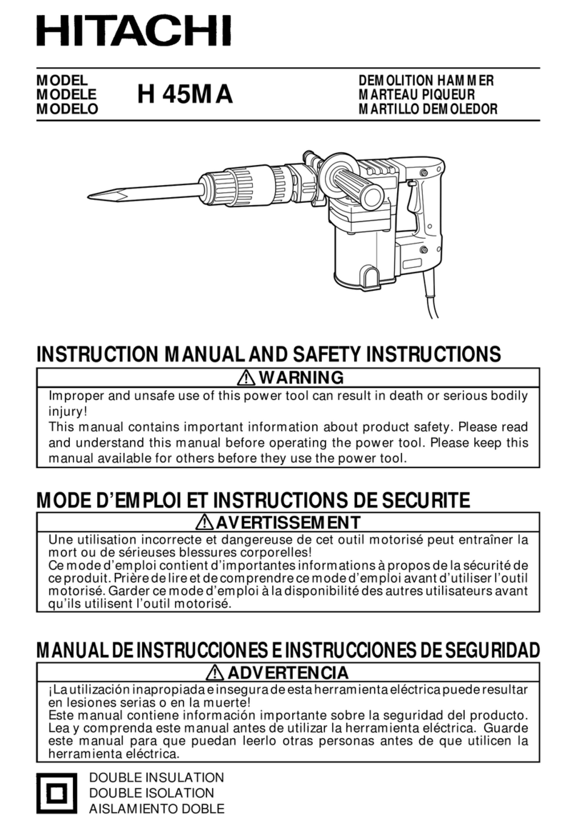 Hitachi H 45MA Operator's manual