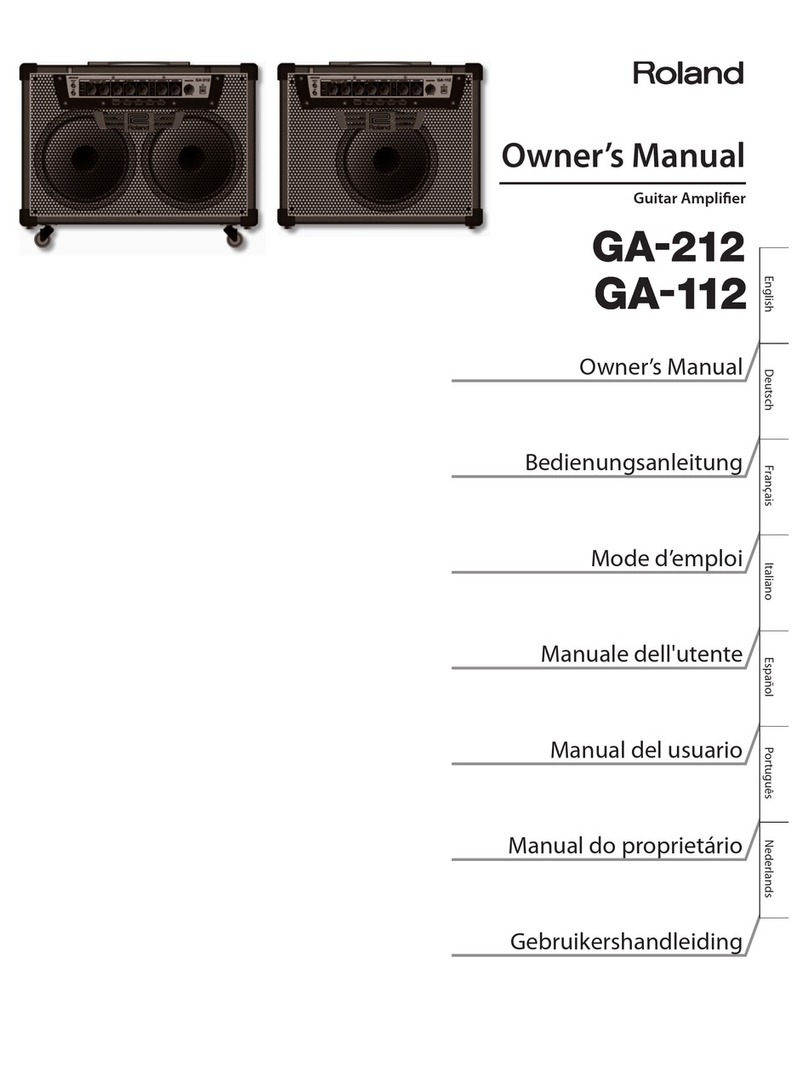Roland GA-212 User manual