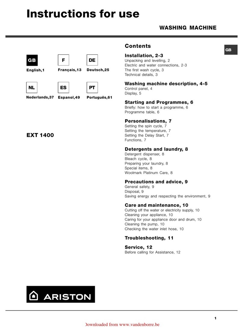 Ariston EXT 1400 Instructions for use