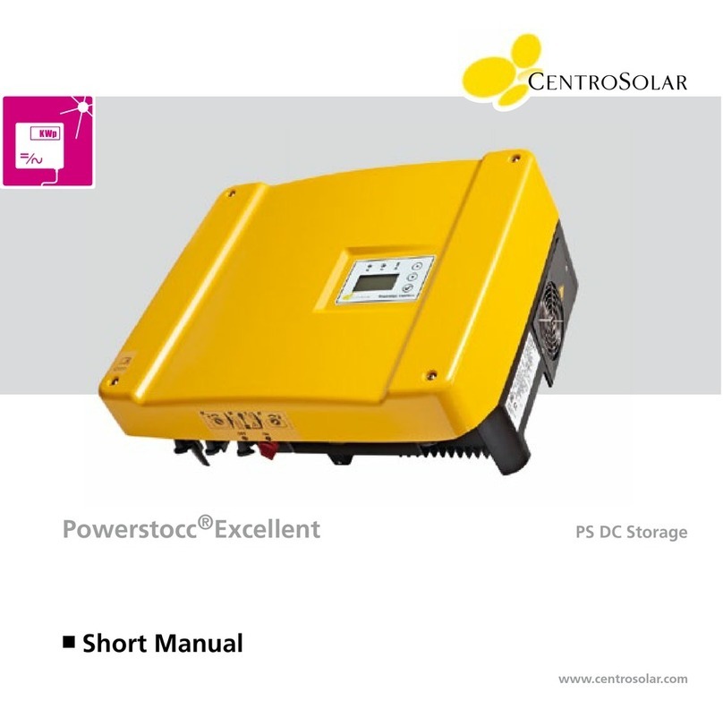 Centrosolar Powerstocc ExcellentSeries Short manual