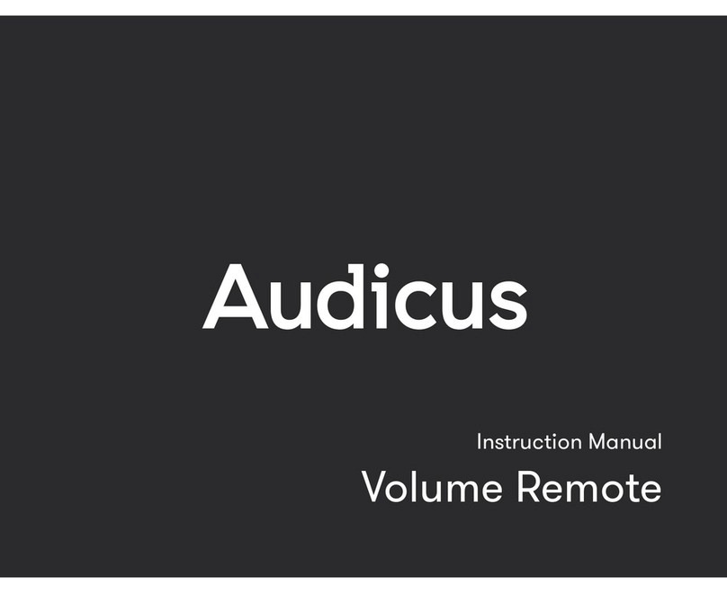 Audicus Volume Remote User manual