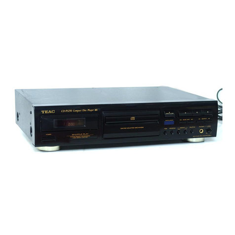 Teac CD-P1250 User manual
